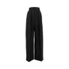 Khaite Satin Maris Tailored Trousers In Black