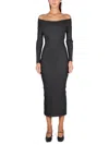 Khaite Marisole Cutout Metallic Ribbed-knit Midi Dress In Black