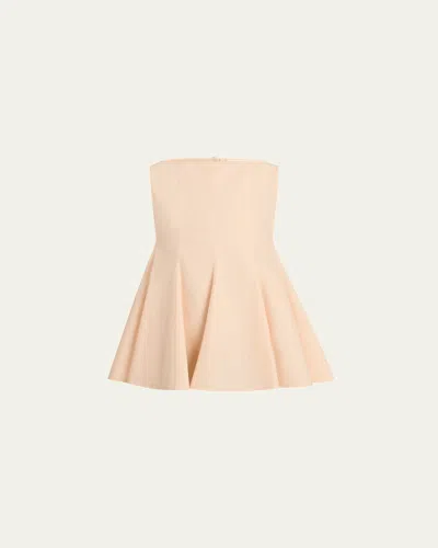 Khaite Marita Paneled Cotton-poplin Blouse In Orange