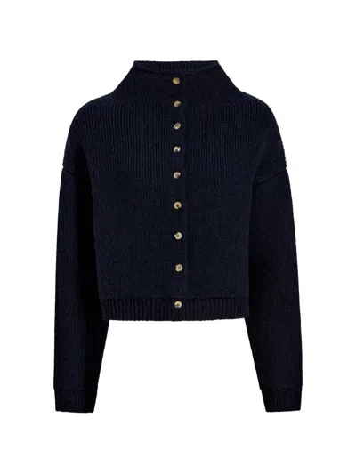 Khaite Marjorie Cardigan In Blue