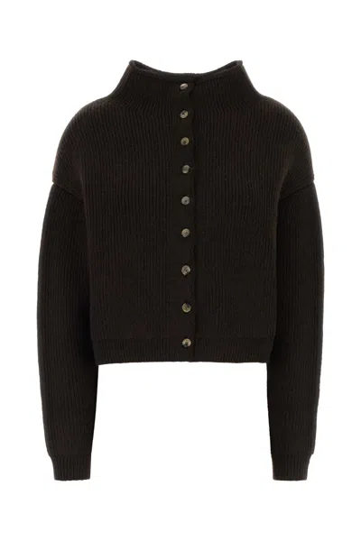 Khaite Marjorie Cardigan In Brown