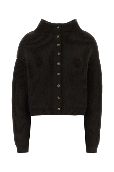 Khaite Marjorie Cardigan In Brown