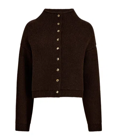 Khaite Marjorie Cardigan In Burgundy