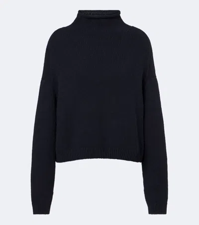 Khaite Marke Cashmere Turtleneck Sweater In Blue