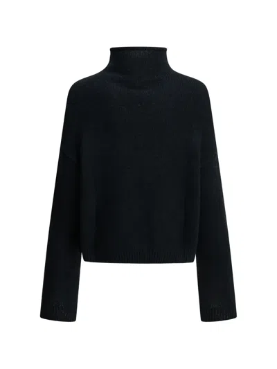 Khaite Marke Turtleneck Sweater In Black