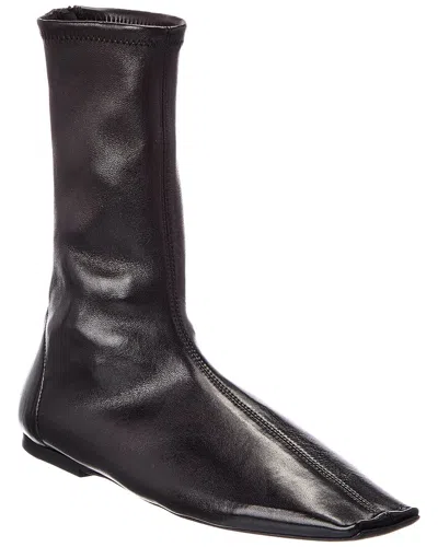 Khaite Marlene Leather Boot In Black