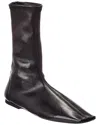 Khaite Marlene Leather Boot In Brown