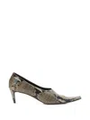 Khaite Marlene Snake-effect Leather Pumps In Multi