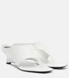 Khaite Marlow 55 Leather Mules In White