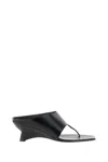 Khaite Black Marlow Sculptural Leather Mules In Black