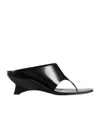 Khaite Black Marlow Sculptural Leather Mules In Black