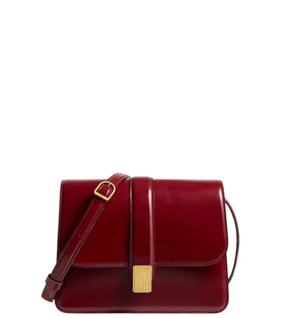 Khaite Maroon Blake Small Crossbody Bag In Red