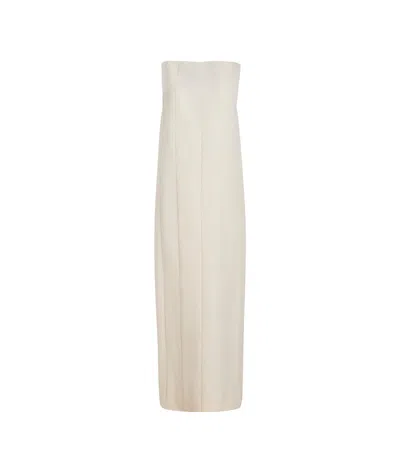 Khaite Martay Sleeveless Dress In White