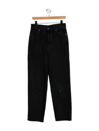 Pre-owned Khaite Martin Straight Leg Jeans In Black