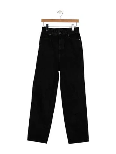 Pre-owned Khaite Martin Straight Leg Jeans In Black