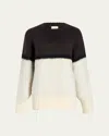 Khaite Martina Colorblock Cashmere Mohair Sweater In Glaze Multi