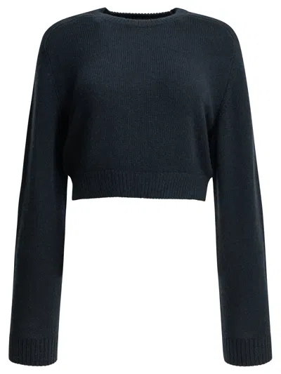 Khaite "masie" Crew-neck Sweater In Gray