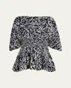 Khaite Mathilde Top Glaze And Midnight Navy In Glaze  Midnight Nav