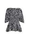 Khaite Mathilde Top Glaze And Midnight Navy In Multi