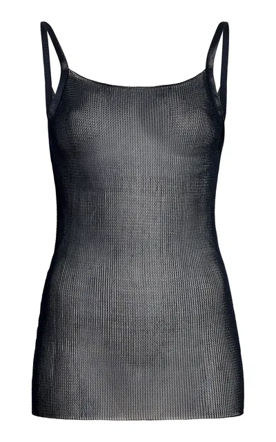 Khaite Matilda Scoop-neck Tank Top In Black