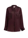 Khaite Matteo Organza Shirt In Brown