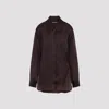 Khaite Womens Almandine Matteo Relaxed-fit Silk Shirt In Burgundy