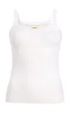 Khaite Maura Knit Tank Top In Neutral