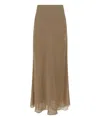 Khaite Mauva Skirt In Brown
