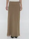 Khaite Mauva Skirt In Beige
