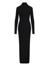 Khaite Maxi Sheath Dress – Black In Black
