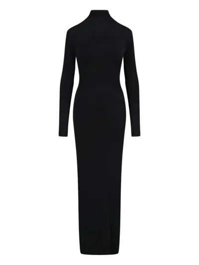 Khaite Maxi Sheath Dress – Black