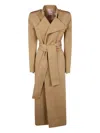 Khaite Maxwell Trench Coat In Neutrals