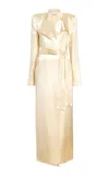 Khaite Maxwell Wool-blend Coat In Off-white