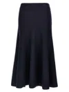 Khaite Mayu Knitted Wool Blend Midi Skirt