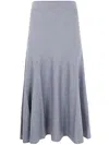 Khaite Odil Wool Skirt