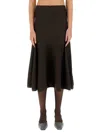 Khaite "mayu" Skirt In Black
