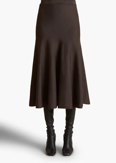 Khaite Mayu Skirt In Grapeseed In Multi