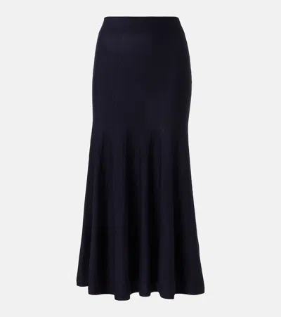 KHAITE MAYU WOOL MIDI SKIRT