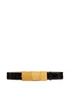 Khaite Medium Axel Gold-buckle Belt In Black