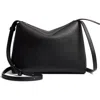 Khaite Medium Lina Grain Leather Hobo Bag In Black