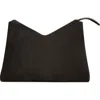 Khaite Medium Lina Suede Crossbody Bag In Black