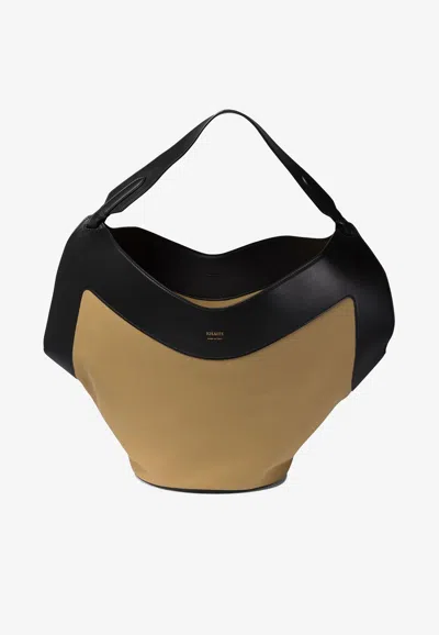 Khaite Medium Lotus Canvas Tote Bag