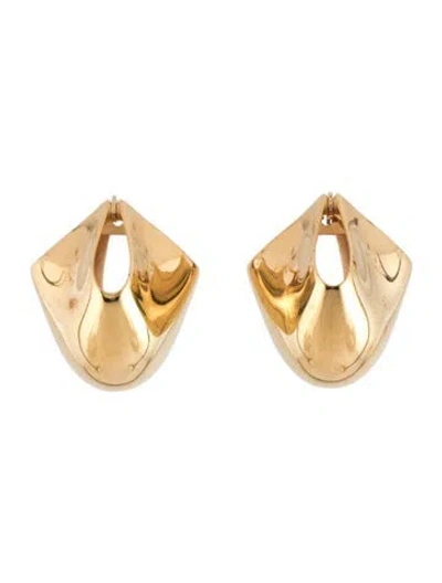 Pre-owned Khaite Medium Lotus Hoop Earrings In Multicolor