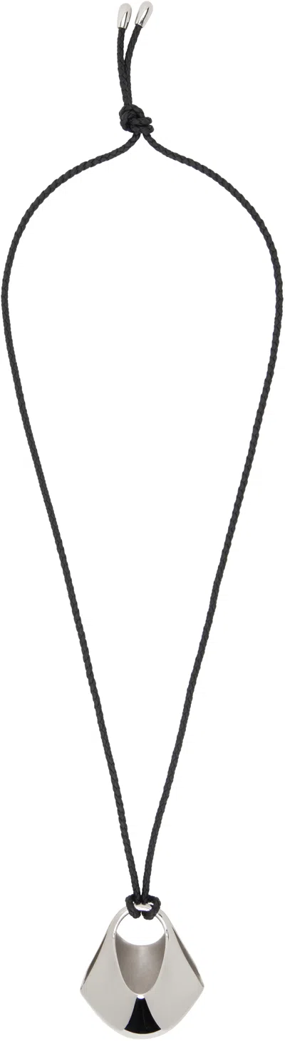 Khaite Medium Lotus Pendant In Black