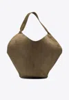 Khaite Medium Lotus Suede Tote Bag