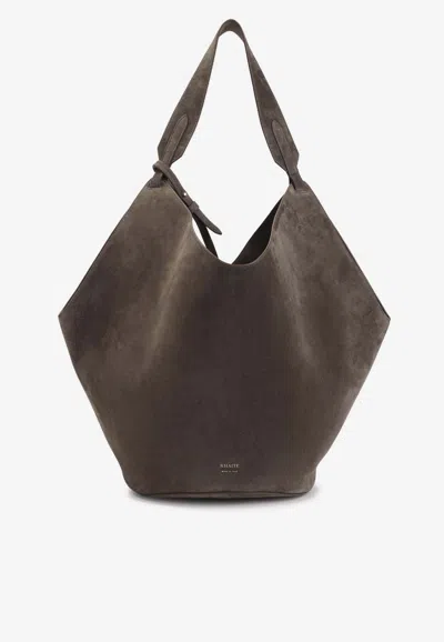 Khaite Medium Lotus Tote Bag In Brown