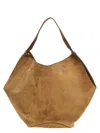 Khaite Women's Lotus Medium Leather Shoulder Bag In Brown