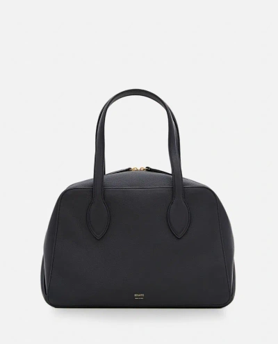 Khaite Medium Maeve Leather Handbag In Black