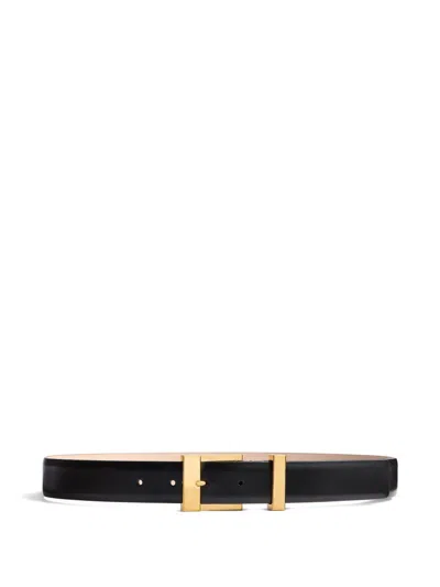 Khaite Medium Manhattan Belt In Black
