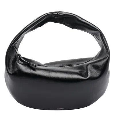 Khaite Medium Olivia Hobo Bag In Black